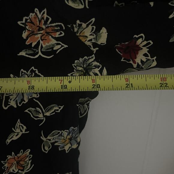 Vintage Dark Floral Maxi Dress NWT L India 100% Rayon Cottagecore Boho Romantic - Picture 7 of 9